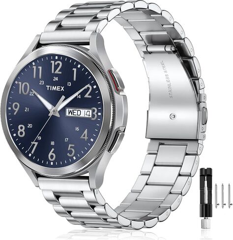 20mm Stainless Steel Bands Compatible with Timex Expedition Scout 40mm/Acadia 40mm/Weekender 38mm/Field 43mm/Rugged Core Analog,Quick Release Stainless Steel Replacement Men Women in Saudi Arabia
