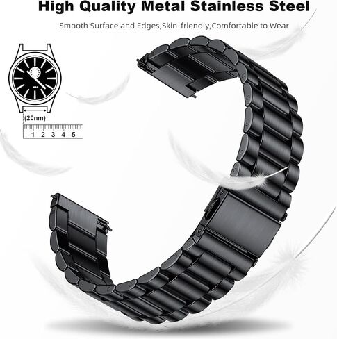 20mm Stainless Steel Bands Compatible with Timex Expedition Scout 40mm/Acadia 40mm/Weekender 38mm/Field 43mm/Rugged Core Analog,Quick Release Stainless Steel Replacement Men Women in Saudi Arabia