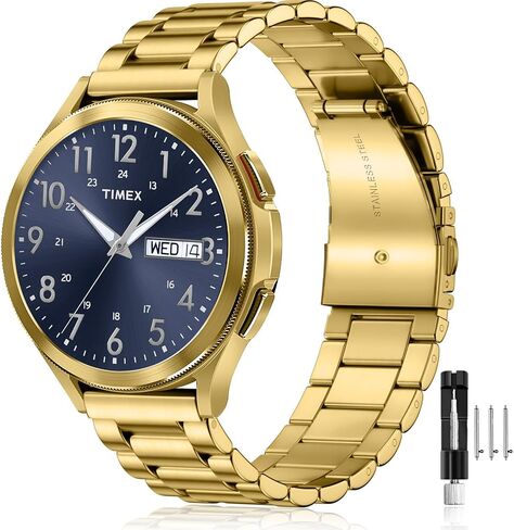 20mm Stainless Steel Bands Compatible with Timex Expedition Scout 40mm/Acadia 40mm/Weekender 38mm/Field 43mm/Rugged Core Analog,Quick Release Stainless Steel Replacement Men Women in Saudi Arabia