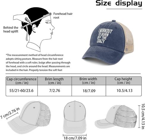 I Workouts to-Burn Offs The Crazier Hat for Mens Aesthetic Washed Distressed in Saudi Arabia