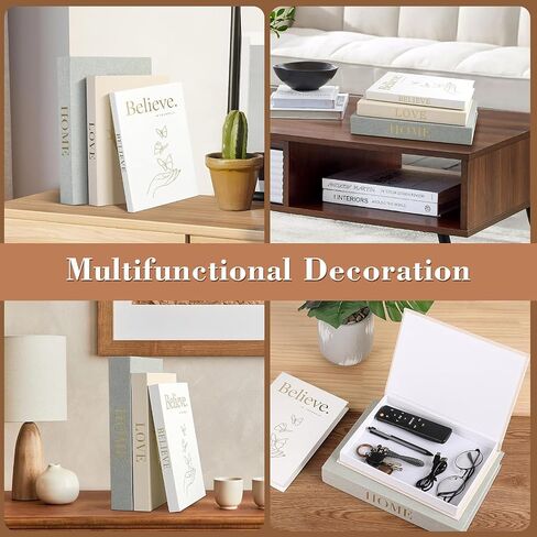 Yizhet 3Pcs Decorative Books Linen Fake Books with Magnetic Closure Decorative Books for Home Decor, Bookshelf and Coffee Tables in Kuwait