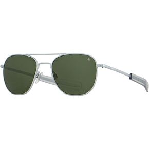 AO American Optical Matte Silver Original Pilot Sunglasses | Nylon & Glass Lenses | Polarized & Non-Polarized in Saudi Arabia