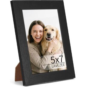 Lavezee 8x10 Picture Frame Brown, Rustic Picture Frames 8x10 for Wall Mount or Tabletop Display Wide MDF Frame with Shatterproof PET Cover, Photo Frame for Home Decor in Saudi Arabia