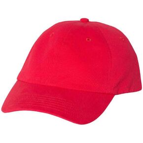 Valucap - Brushed Twill Cap - VC200 - Adjustable - Red in Saudi Arabia