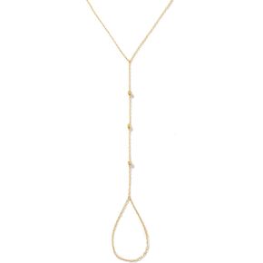 Gelin Dainty Beaded Hand Chain Bracelet for Women in 10K Solid Gold, Adjustable in Saudi Arabia