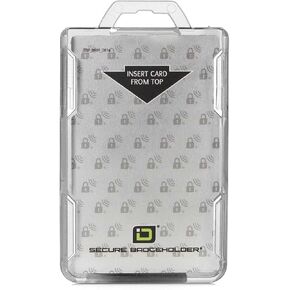 Identity Stronghold Secure Badge Holder Duolite, Clear (IDSH2004-001B-clr) in Saudi Arabia
