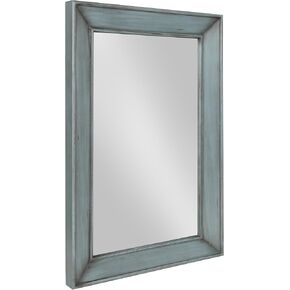 Kate and Laurel Yuda Wooden Rectangle Framed Wall Mirror, 23.5x35, Blue in Saudi Arabia