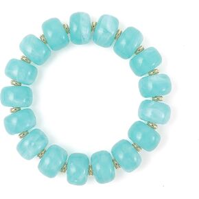 SHERLOVE Beaded Bracelets for Women Chunky Statement Resin Beaded Elastic-Stretch Bracelet Women Boho Summer Beach Vacation Jewelry Gifts in Saudi Arabia