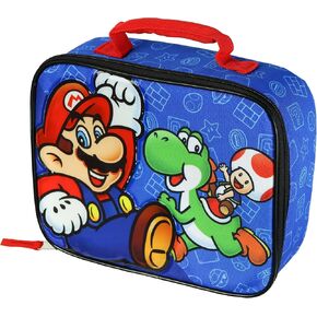 Nintendo Super Mario Lunch Box Insulated Full Zip Soft Sided Tote Bag 10" in Kuwait