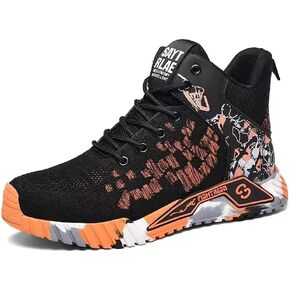 Men's Steel Toe Anti Puncture Safety Shoes Lightweight Industrial Breathable Construction Work Boots in Kuwait