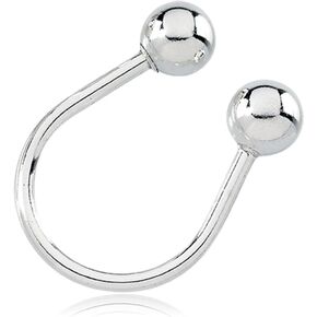 The Black Bow Sterling Silver U Shaped Key Chain in Saudi Arabia