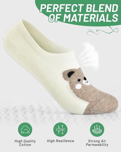 RYI 9 Pairs Women Cute No Show Liner Socks for Flats Slip on Shoes Invisible Hidden Low Profile for Boat Shoe 5-9 in Saudi Arabia