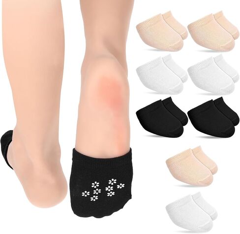 cobee 9 Pairs Women's Toe Socks for Mules, No Show Toe Topper Socks Comfortable Half Sock Toes Topper Covers Non-slip Mule Sock Invisible Toes Toppers Liner for Women in Kuwait