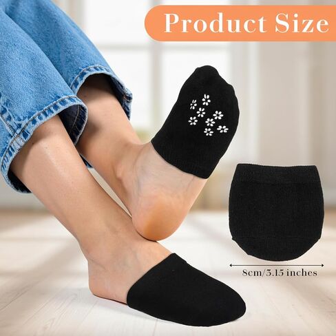 cobee 9 Pairs Women's Toe Socks for Mules, No Show Toe Topper Socks Comfortable Half Sock Toes Topper Covers Non-slip Mule Sock Invisible Toes Toppers Liner for Women in Kuwait