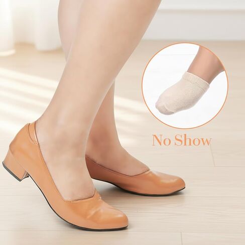 cobee 9 Pairs Women's Toe Socks for Mules, No Show Toe Topper Socks Comfortable Half Sock Toes Topper Covers Non-slip Mule Sock Invisible Toes Toppers Liner for Women in Kuwait