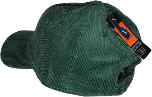 Newhattan Solid Corduroy 100% Cotton Vintage Unisex Baseball Adjustable Polo Trucker Cap Hat (Green) in Saudi Arabia