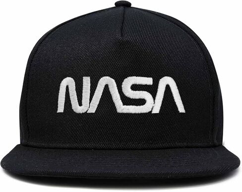 قبعة DALIX NASA المسطحة المطرزة على شكل دودة in Kuwait