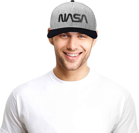 قبعة DALIX NASA المسطحة المطرزة على شكل دودة in Kuwait
