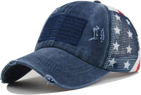 Women Men Patriotic Baseball Hats for 4th of July American Flag Trucker Hats Adjustable USA Dad Caps Medium in Saudi Arabia