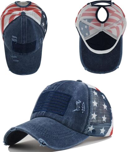 Women Men Patriotic Baseball Hats for 4th of July American Flag Trucker Hats Adjustable USA Dad Caps Medium in Saudi Arabia