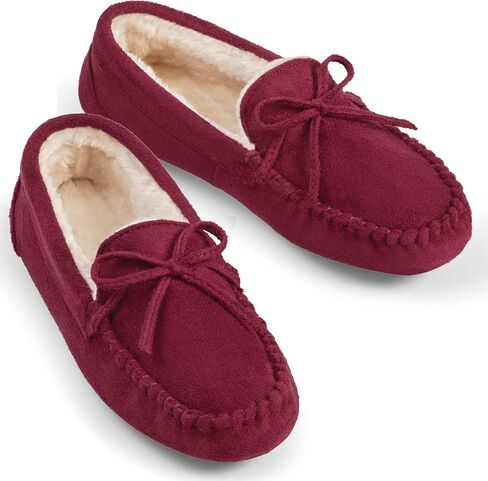 Collections Etc Women's Faux Suede Moccasins in Kuwait
