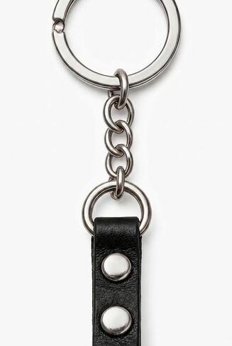 Studded Leather Heart Bag Charm Y2K Gothic Keychain for Women Punk Aesthetic Purse Charm,PU Leather Gothic Accessory in Kuwait