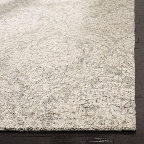 سجادة SAFAVIEH Abstract Collection Runner - 2'3" x 8'، رمادي وعاجي، صوف مصنوع يدويًا، مثالية للمناطق ذات حركة المرور العالية في غرفة المعيشة وغرفة النوم (ABT204A) in Kuwait