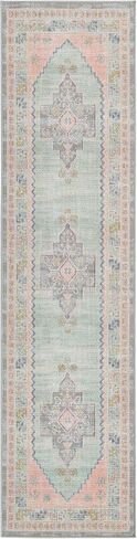 Rugs.com - سجادة Whitney Collection - سجادة وردية سهلة التنظيف بطول 8 أقدام - مثالية للممرات والمطابخ والمداخل in Kuwait