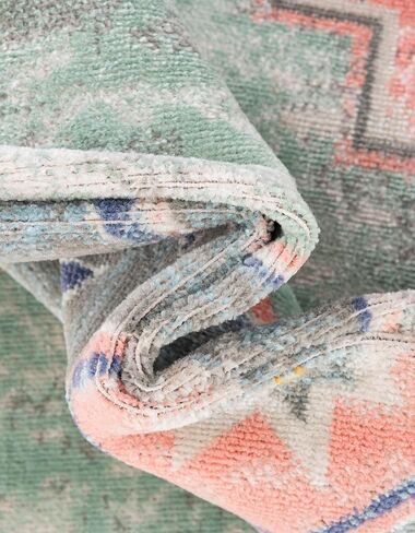 Rugs.com - سجادة Whitney Collection - سجادة وردية سهلة التنظيف بطول 8 أقدام - مثالية للممرات والمطابخ والمداخل in Kuwait