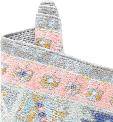 Rugs.com - سجادة Whitney Collection - سجادة وردية سهلة التنظيف بطول 8 أقدام - مثالية للممرات والمطابخ والمداخل in Kuwait