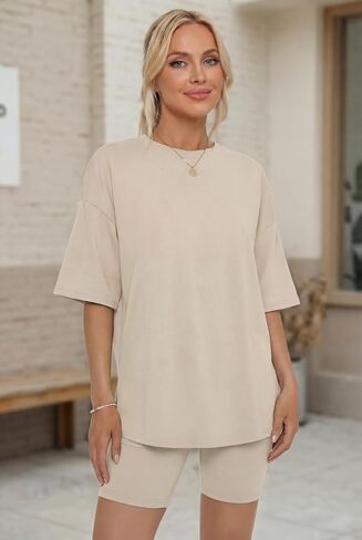 LUBOT Two Piece Set for Women Lounge Set 2026 Summer Outfits Oversized tracksuit Knit Casual Travel Airport Wear in Saudi Arabia