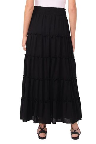 Vince Camuto Women's Tiered Smocked Waist Maxi Skirt in Kuwait