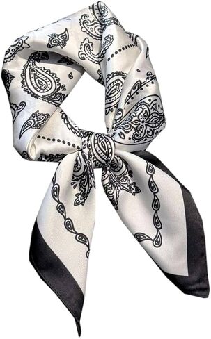 Satin Silk Square Medium Scarfs for Women Hair Scarves Wraps Headscarf for Sleeping Handbags Scarf in Saudi Arabia