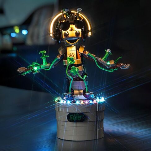 LED Light Kit Compatible with Lego 76297 Dancing Groot (No Models Only Light) Creative Lighting Set Accessories Compatible with Lego 76297 Dancing Groot Set (Music Version) in Saudi Arabia