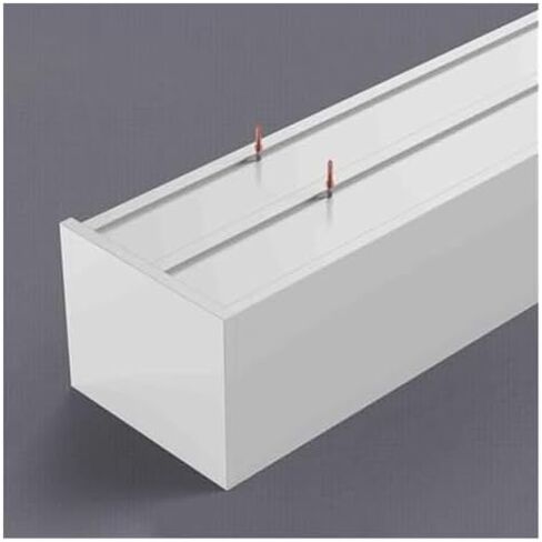 Silent Heavy-Duty Dual Rails Ceiling Track with Valance Box, Easy-Install Roller Blinds for Wall/Ceiling Mount, Perfect for Window Treatments, 1.5m & 4.1m Options in Kuwait