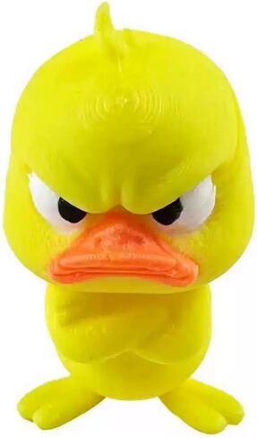 Angry Duck Collectible Figurine, 1-Piece Standing Expressive Mini Duck Decor with Pouty Face for Desk, Shelf or Display in Kuwait