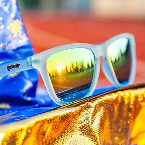 Goodr Unisex Blue Frame Yellow Lens Sunglasses in Kuwait