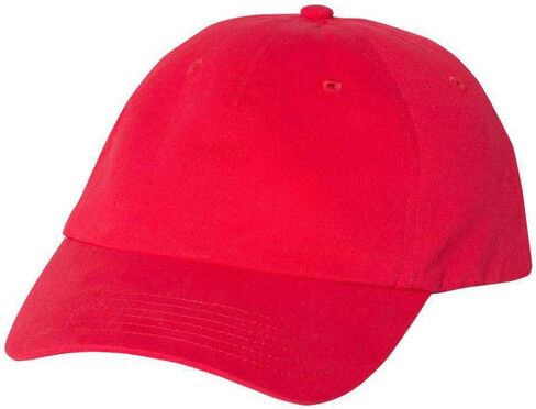 Valucap - Brushed Twill Cap - VC200 - Adjustable - Red in Saudi Arabia