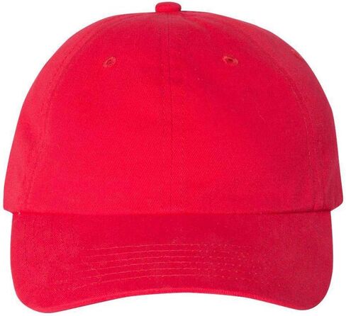 Valucap - Brushed Twill Cap - VC200 - Adjustable - Red in Saudi Arabia