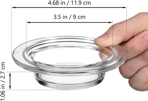 1Pc Wax Warmer Replacement Dish, 4.6in Glass Heating & Melting Plate Round Aromatherapy Tray, Candle Bowl Replacement Wax Heating Tray Oil Melting for Home Office (Inner Diameter 3.5in) in Saudi Arabia