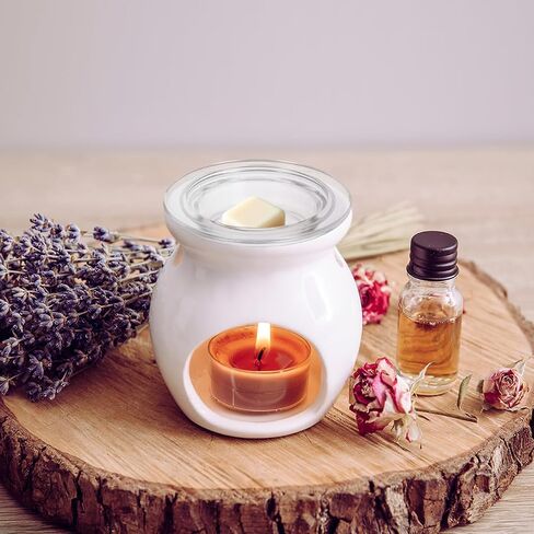 1Pc Wax Warmer Replacement Dish, 4.6in Glass Heating & Melting Plate Round Aromatherapy Tray, Candle Bowl Replacement Wax Heating Tray Oil Melting for Home Office (Inner Diameter 3.5in) in Saudi Arabia