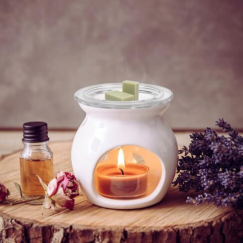 1Pc Wax Warmer Replacement Dish, 4.6in Glass Heating & Melting Plate Round Aromatherapy Tray, Candle Bowl Replacement Wax Heating Tray Oil Melting for Home Office (Inner Diameter 3.5in) in Saudi Arabia