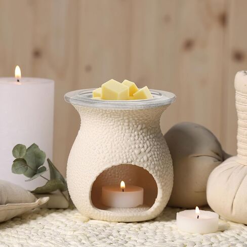 1Pc Wax Warmer Replacement Dish, 4.6in Glass Heating & Melting Plate Round Aromatherapy Tray, Candle Bowl Replacement Wax Heating Tray Oil Melting for Home Office (Inner Diameter 3.5in) in Saudi Arabia