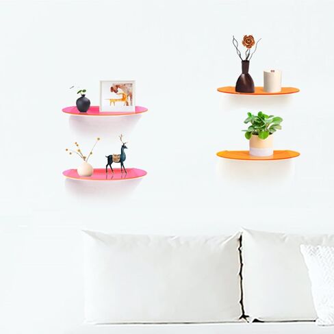 SetGame 2-Pack Acrylic Shelves Wall Mounted, 12 Inch Floating Wall Ledge for Action Figures Display, Room Décor, Space Saving, Items Organizer in Saudi Arabia