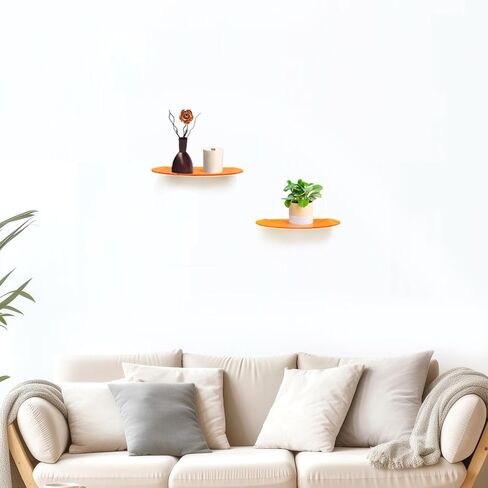 SetGame 2-Pack Acrylic Shelves Wall Mounted, 12 Inch Floating Wall Ledge for Action Figures Display, Room Décor, Space Saving, Items Organizer in Saudi Arabia