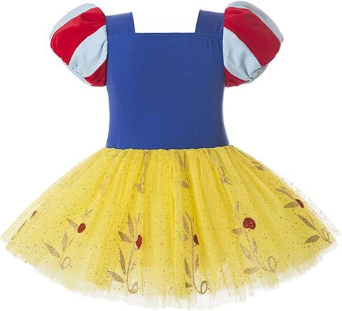 Snow White Princess Tutu Dress Girls Costume with Crown Wand Jewelry Gloves for Toddler Halloween Birthday Party in Saudi Arabia