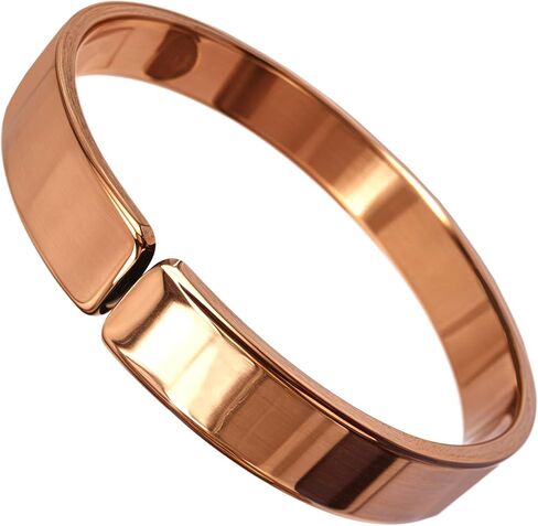 SHINDE EXPORTS handcrafted pure copper bangle bracelets for women men kada 12mm wide cuff 65-70gms in Saudi Arabia
