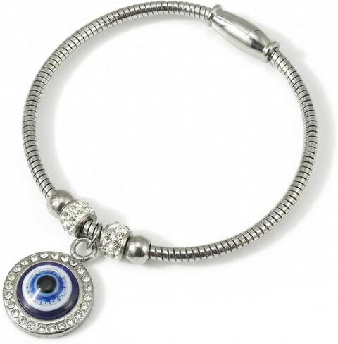 Evil Eye Gold Bracelet for Women – 14K Gold Plated Protection, Good Luck & Positive Energy Bracelet for Meditation, Yoga, Daily Wear & Gifts in Saudi Arabia