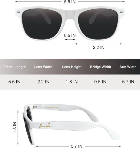Bride and Groom Sunglasses – Polarized Sunglasses for Wedding, Bride to be and groom to be gifts in Saudi Arabia