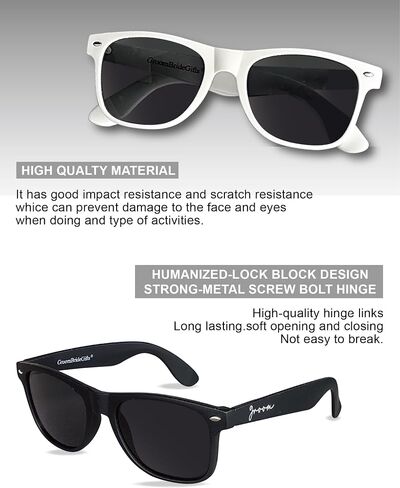 Bride and Groom Sunglasses – Polarized Sunglasses for Wedding, Bride to be and groom to be gifts in Saudi Arabia